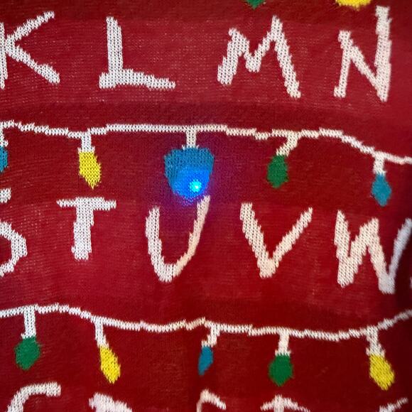 Stranger Things Light-Up Sweater Netflix Official Merchandise Small - Picture 3 of 9